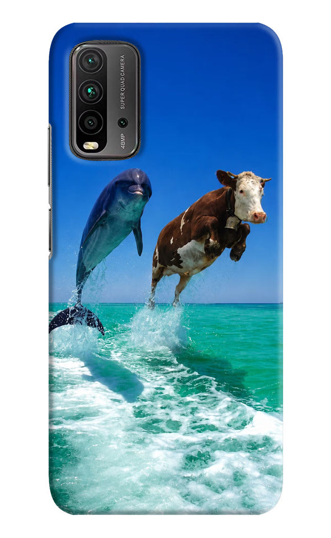 Dolphin vs Cow Redmi 9 Power Hard Case Back Cover by Casekaro