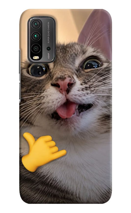 Silly Cat Call Redmi 9 Power Hard Case Back Cover by Casekaro