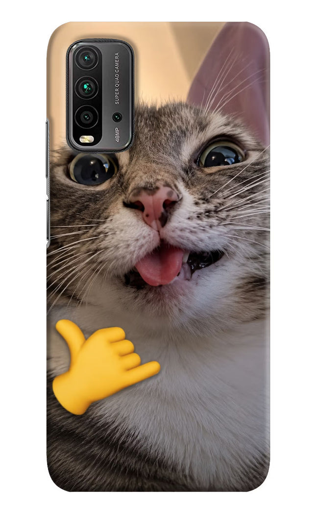 Silly Cat Call Redmi 9 Power Hard Case Back Cover by Casekaro