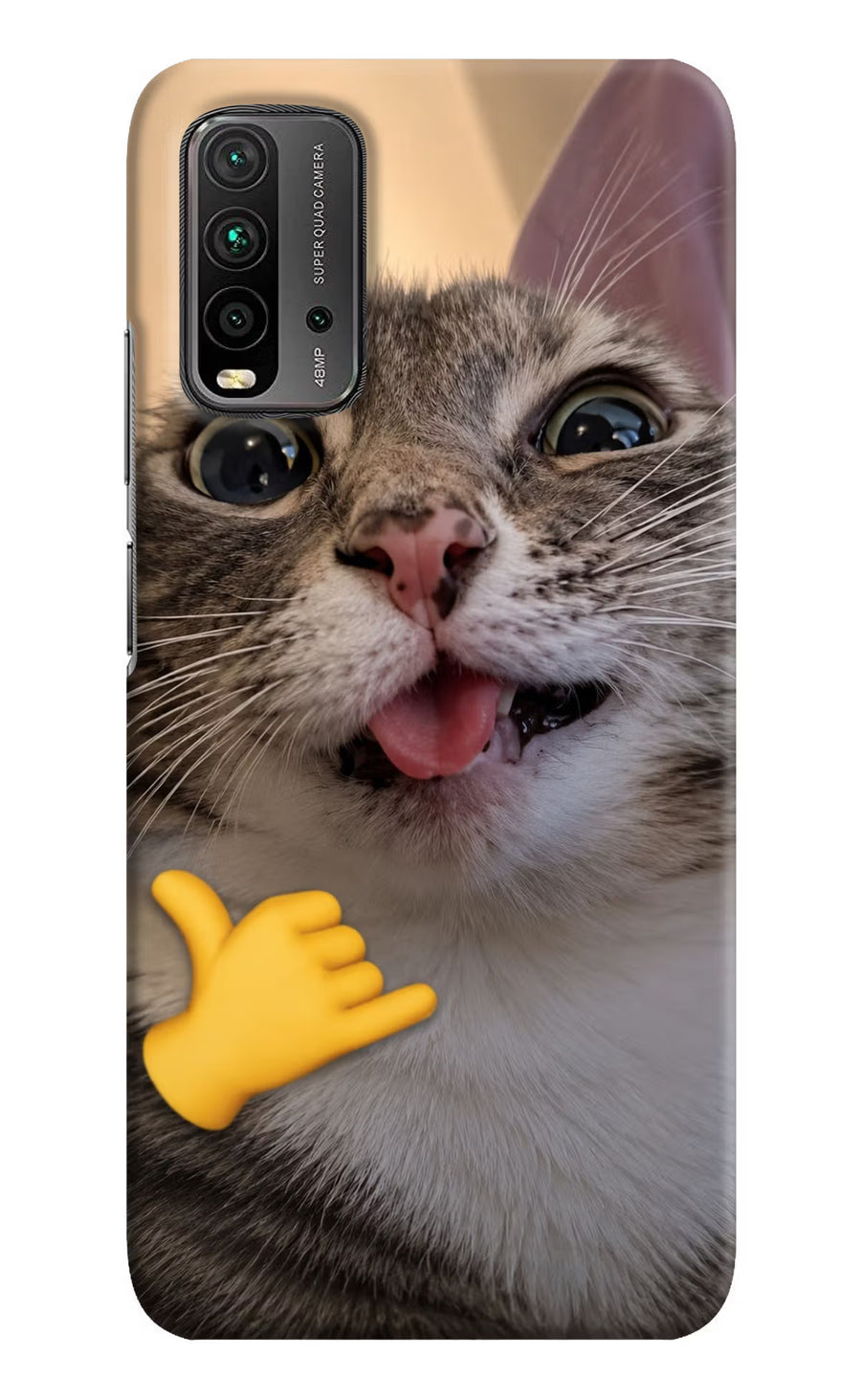 Silly Cat Call Redmi 9 Power Back Cover, Hard case