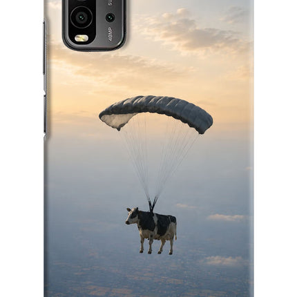 Skydiving Cow Redmi 9 Power Hard Case Back Cover by Casekaro