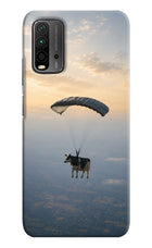 Skydiving Cow Redmi 9 Power Hard Case Back Cover by Casekaro