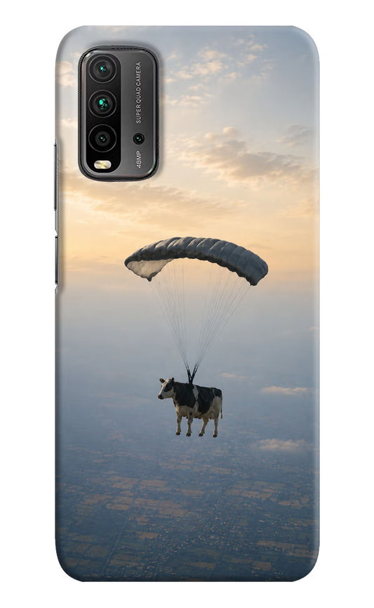 Skydiving Cow Redmi 9 Power Hard Case Back Cover by Casekaro