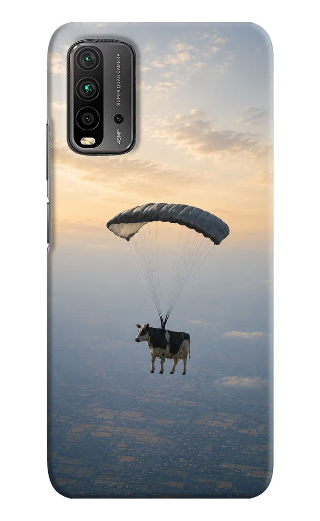 Skydiving Cow Redmi 9 Power Hard Case Back Cover by Casekaro
