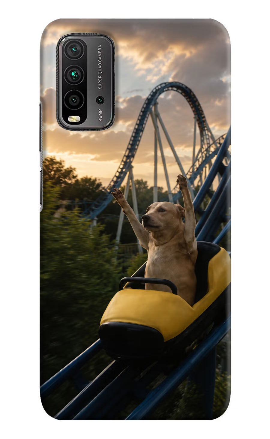 Rollercoaster Dog Redmi 9 Power Back Cover, Hard case