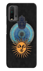 Divine Sun Redmi 9 Power Hard Case Back Cover by Casekaro