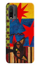 Pop Cat Redmi 9 Power Hard Case Back Cover by Casekaro