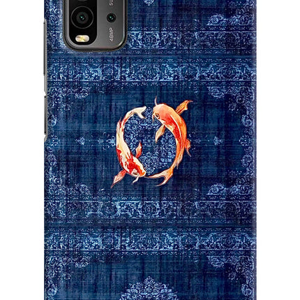 Koi Blue Redmi 9 Power Hard Case Back Cover by Casekaro