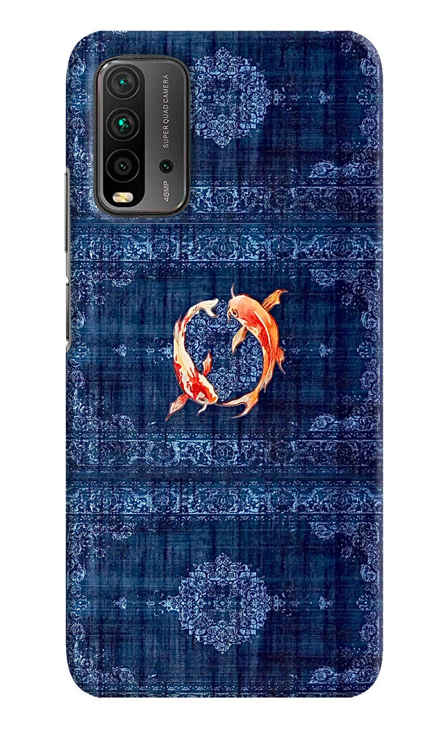 Koi Blue Redmi 9 Power Hard Case Back Cover by Casekaro
