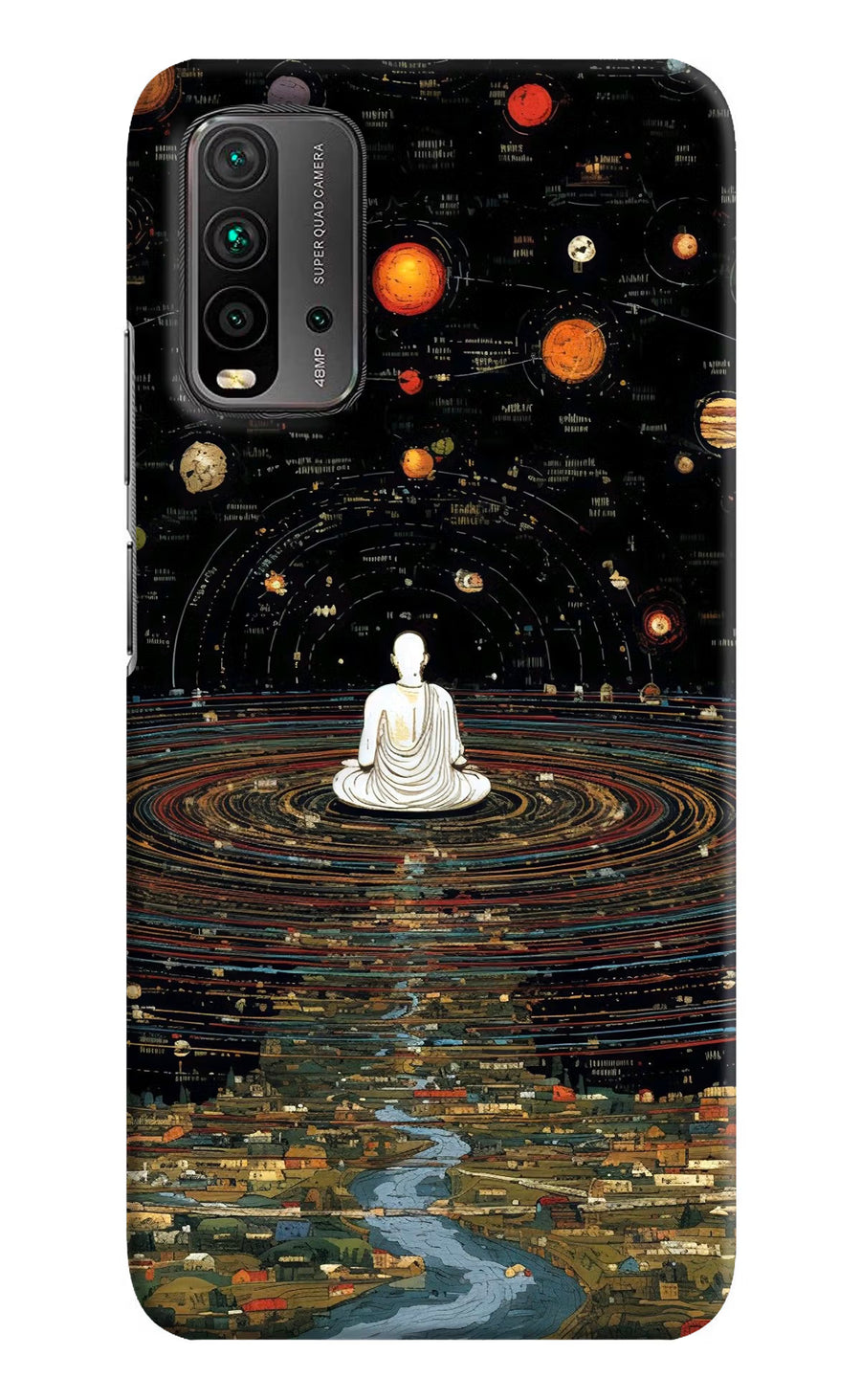 Space Monk Redmi 9 Power Back Cover, Hard case