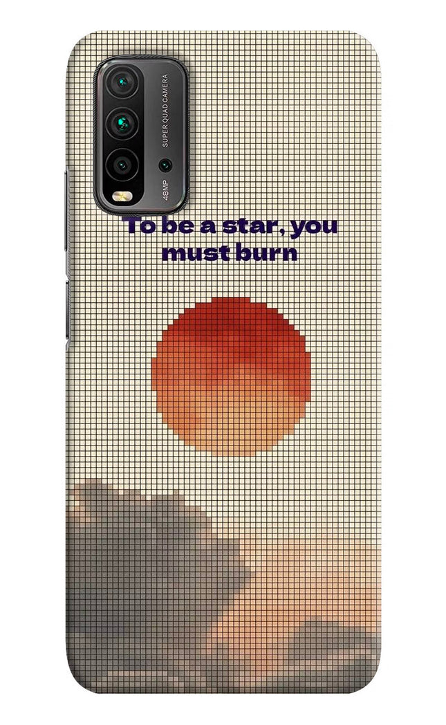 Pixel Sun Redmi 9 Power Hard Case Back Cover by Casekaro
