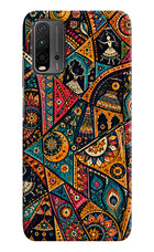 Folk Print Redmi 9 Power Back Cover