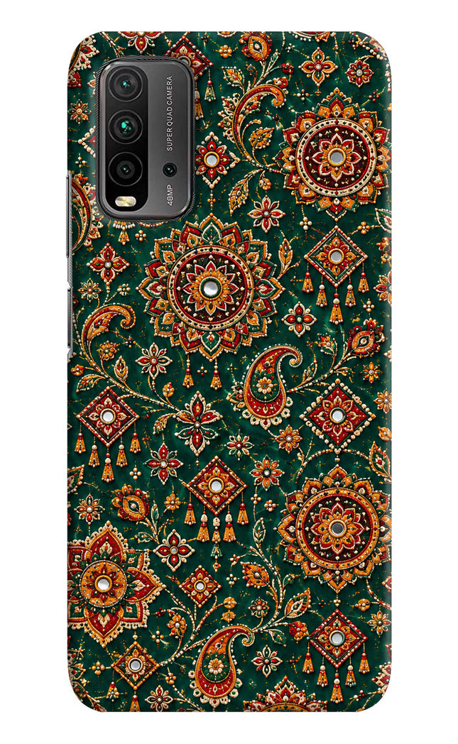 Green Pataka Redmi 9 Power Hard Case Back Cover by Casekaro