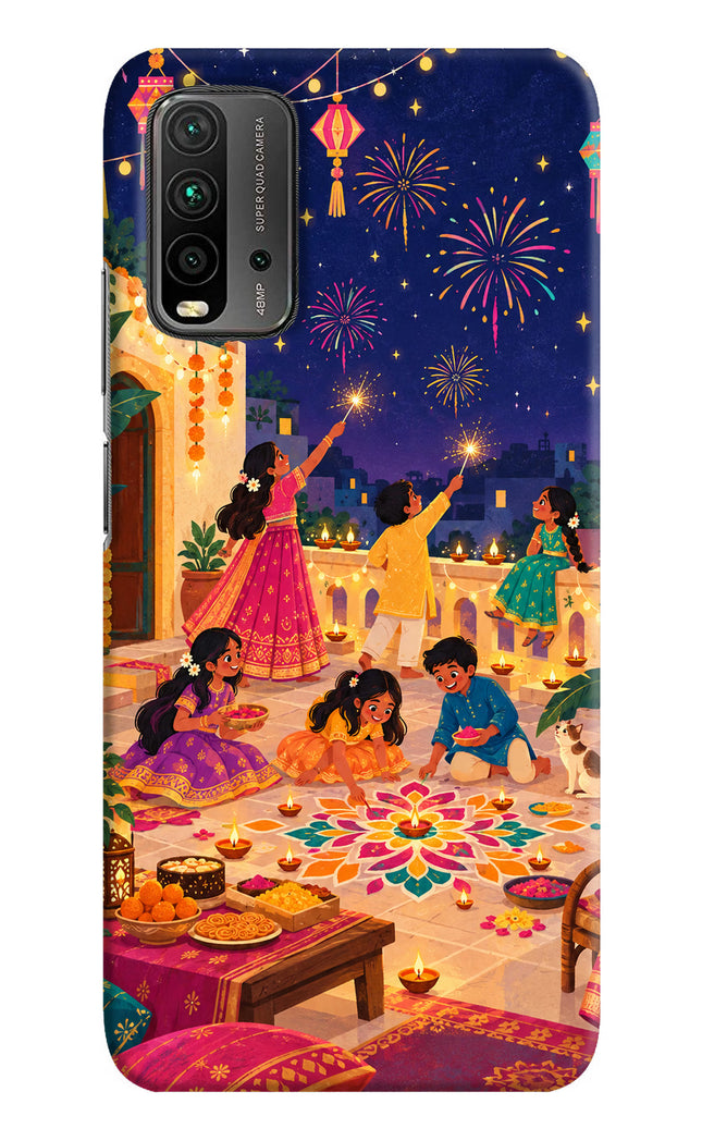 Diwali Night Redmi 9 Power Hard Case Back Cover by Casekaro