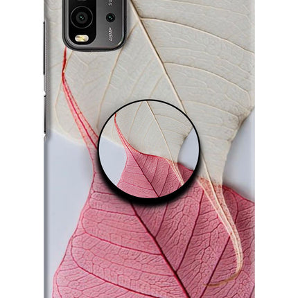 White Pink Leaf Redmi 9 Power Pop Case by Casekaro