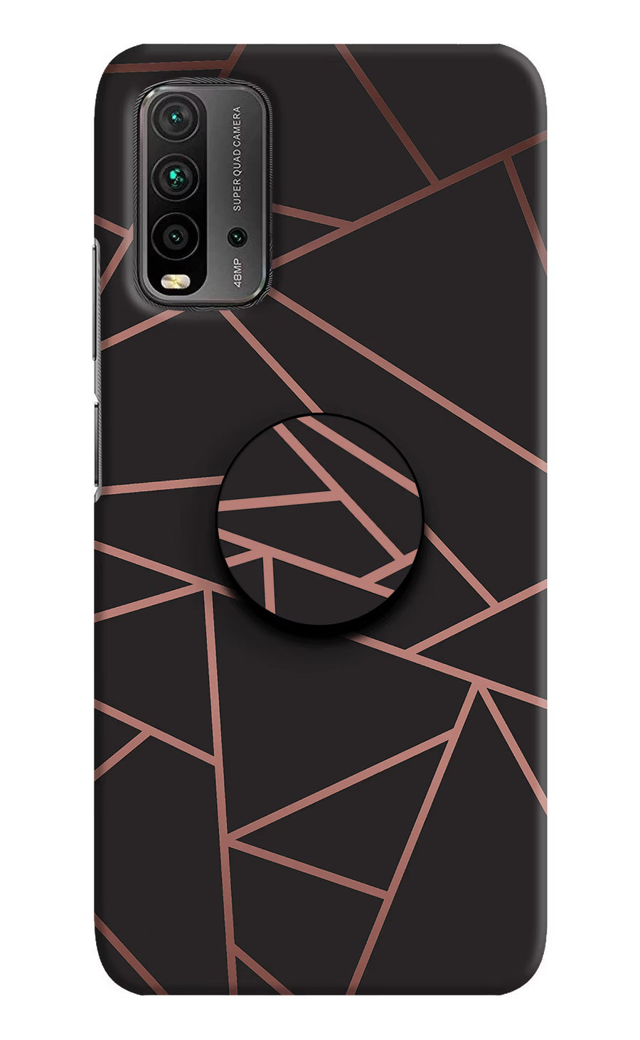 Geometric Pattern Redmi 9 Power Pop Case, Hard case