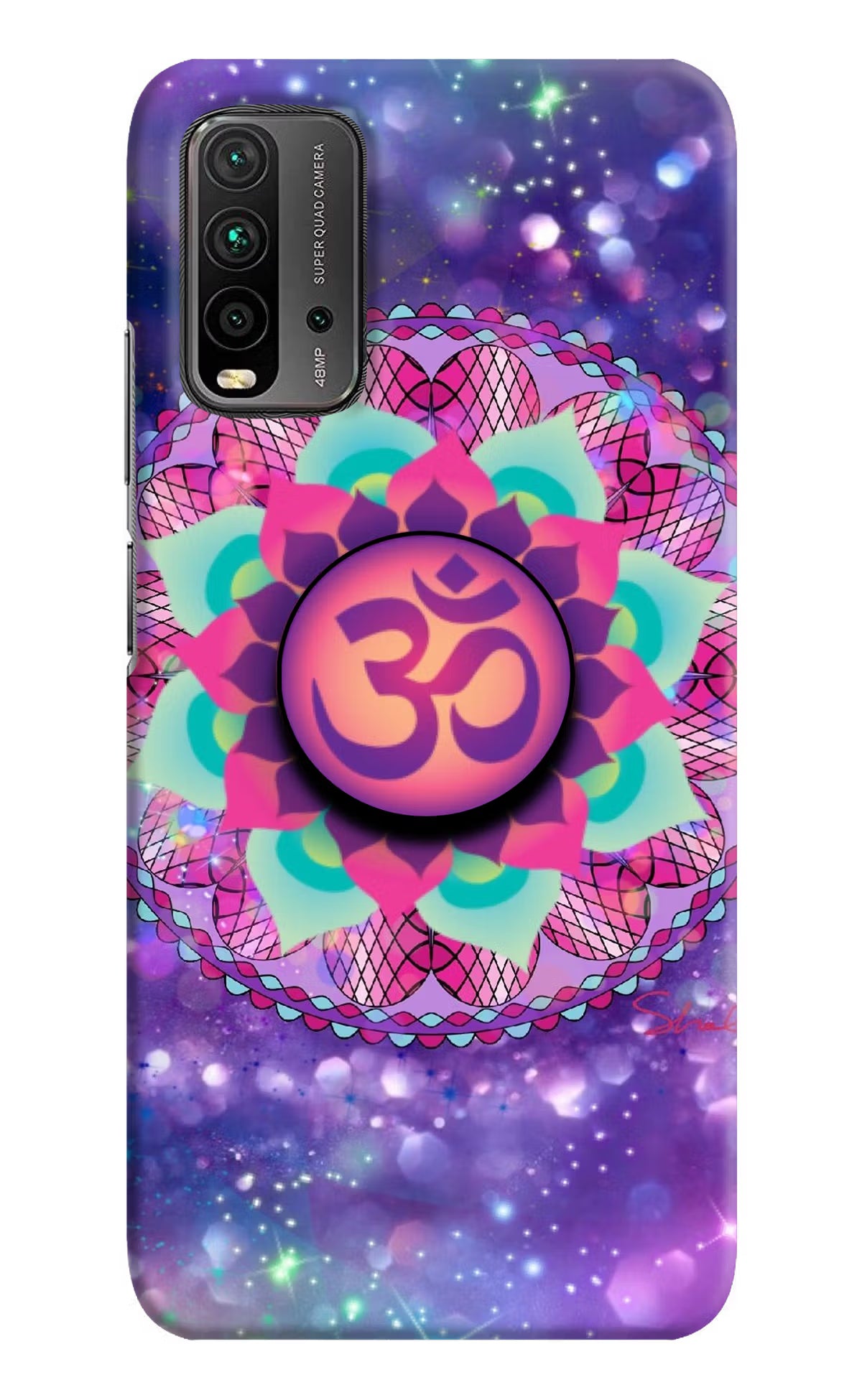 Om Purple Redmi 9 Power Pop Case by Casekaro