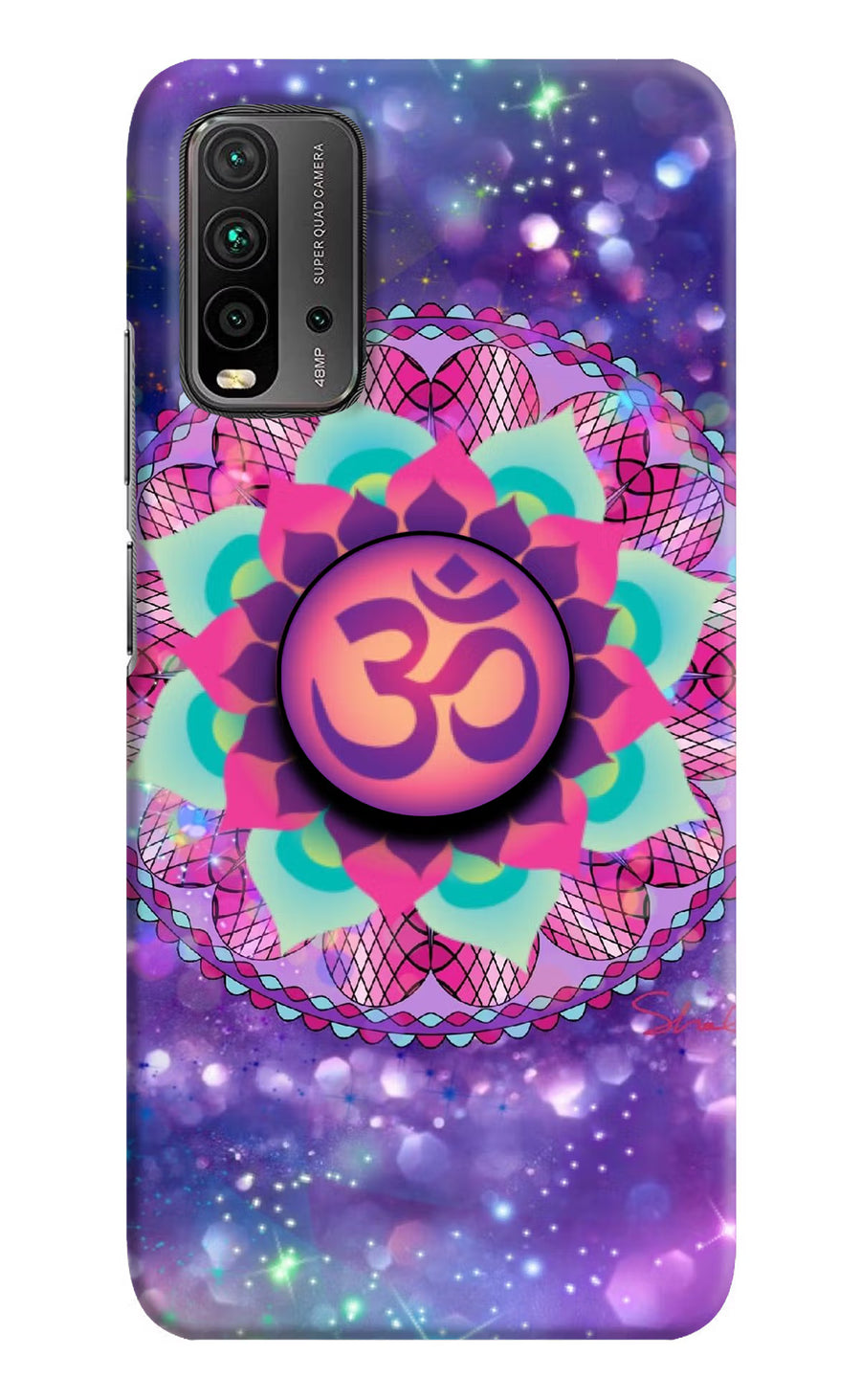 Om Purple Redmi 9 Power Pop Case, Hard case