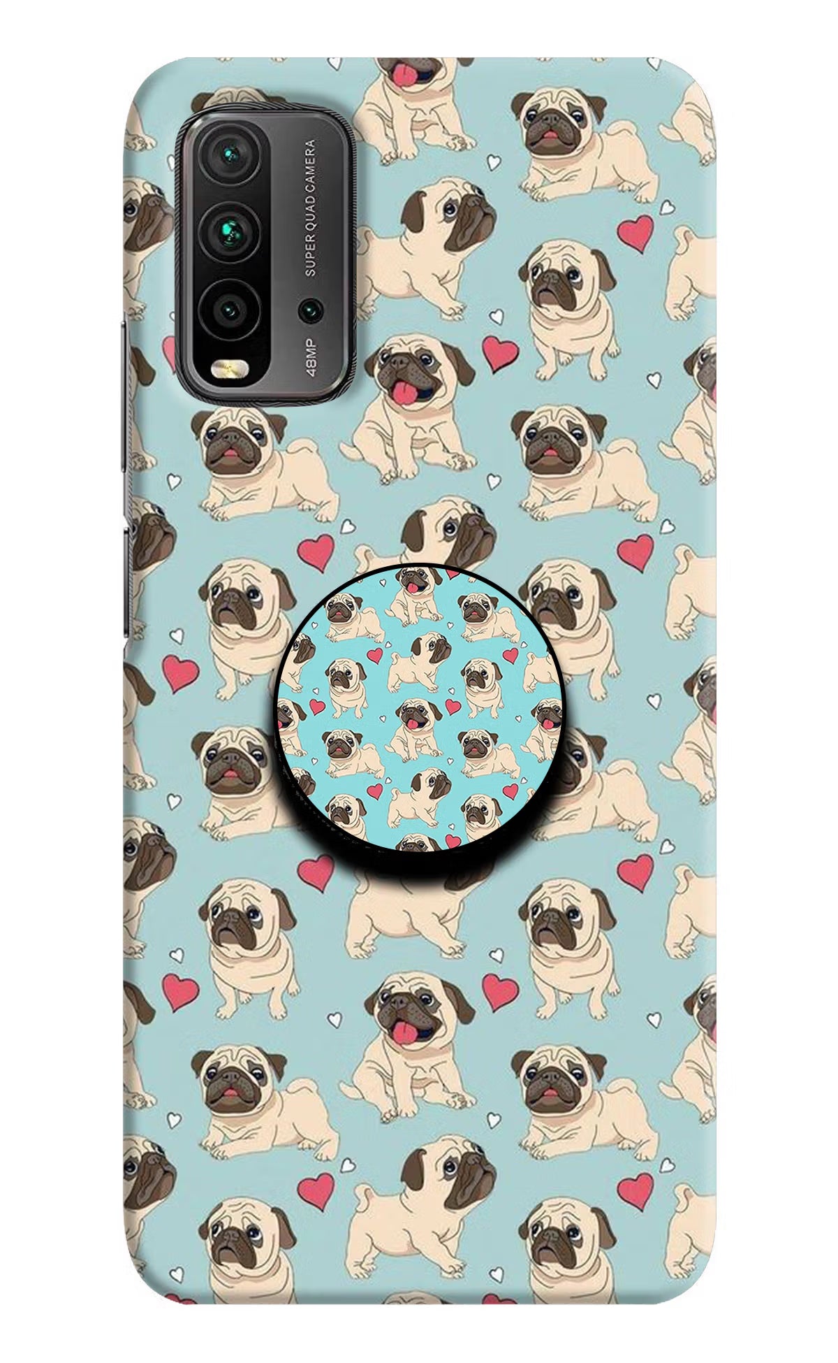 Pug Dog Redmi 9 Power Pop Case by Casekaro