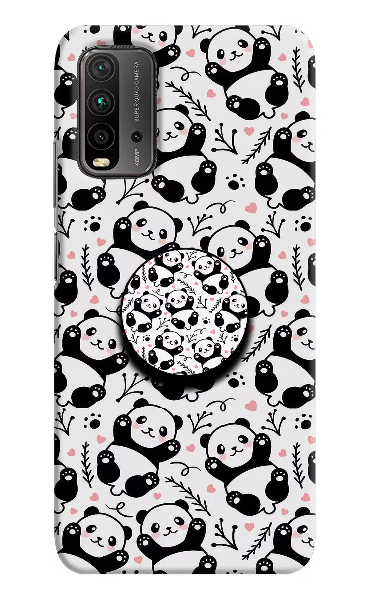 Cute Panda Redmi 9 Power Pop Case by Casekaro
