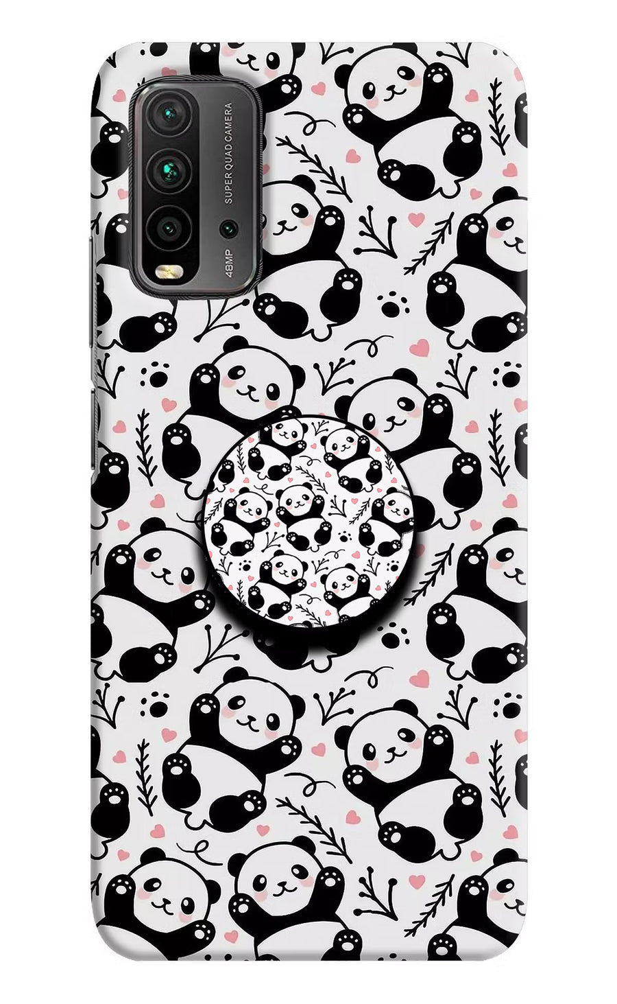 Cute Panda Redmi 9 Power Pop Case, Hard case