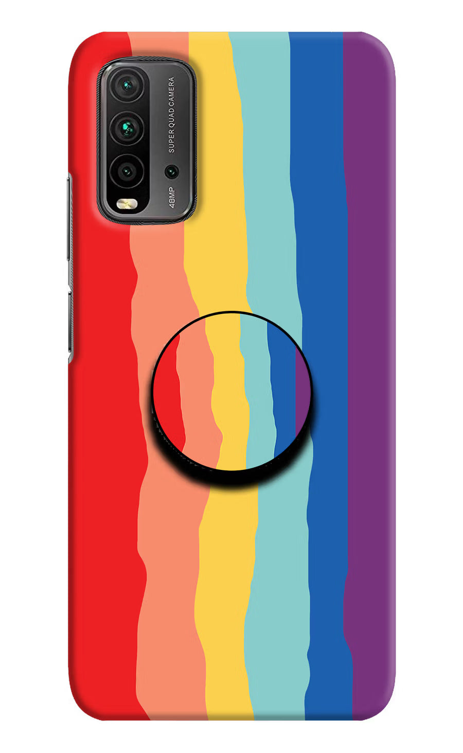 Rainbow Redmi 9 Power Pop Case, Hard case