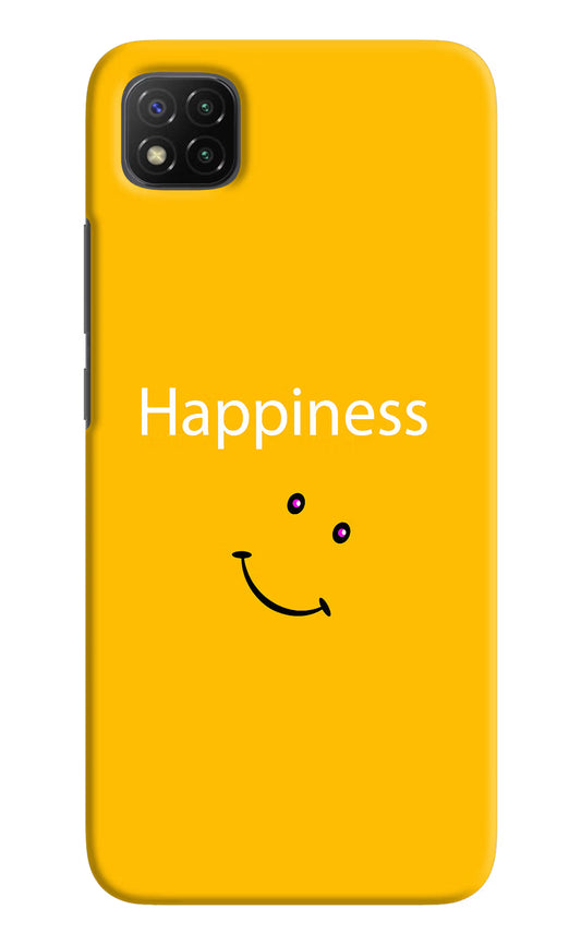 Happiness With Smiley Poco C3 Hard Case Back Cover by Casekaro