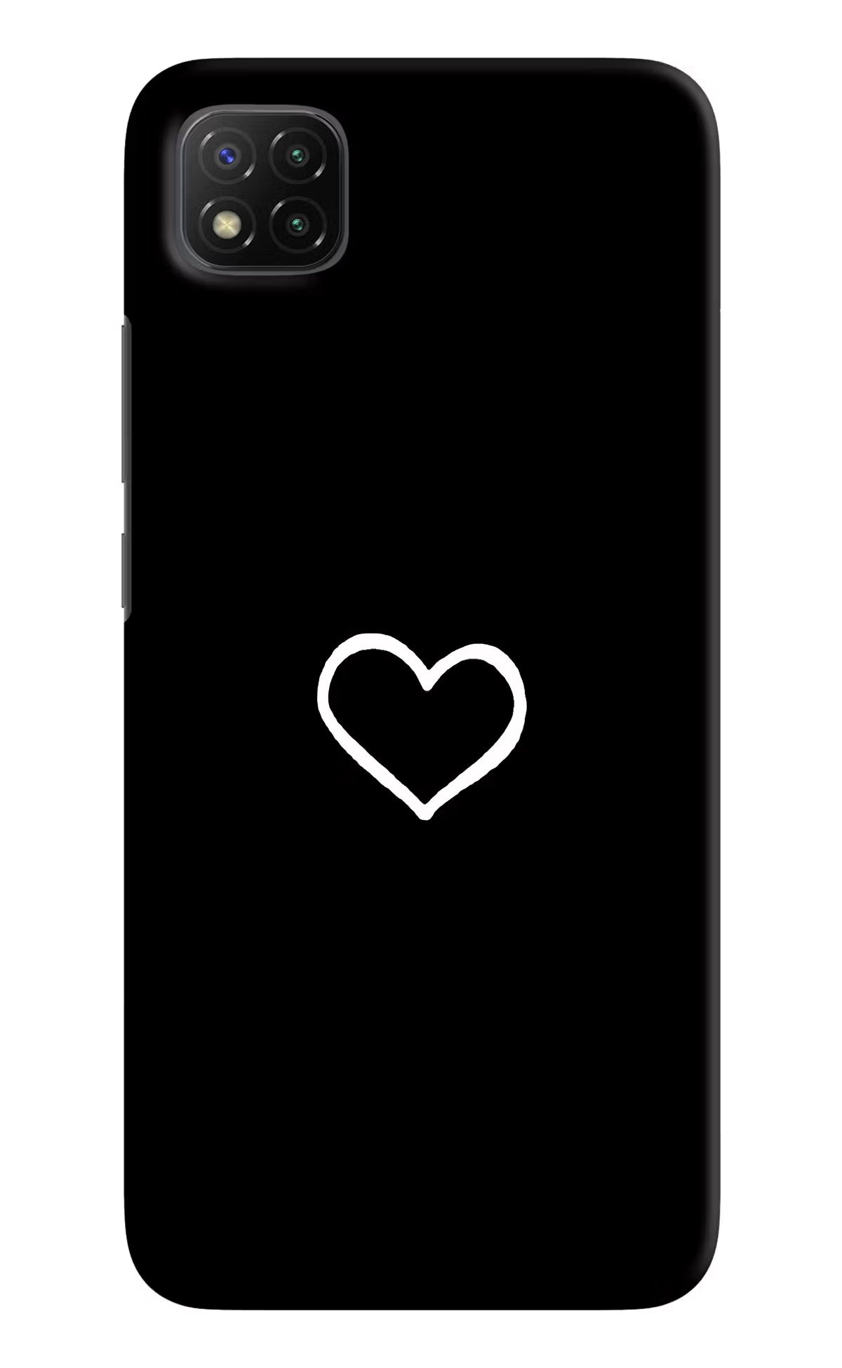 Heart Poco C3 Hard Case Back Cover by Casekaro