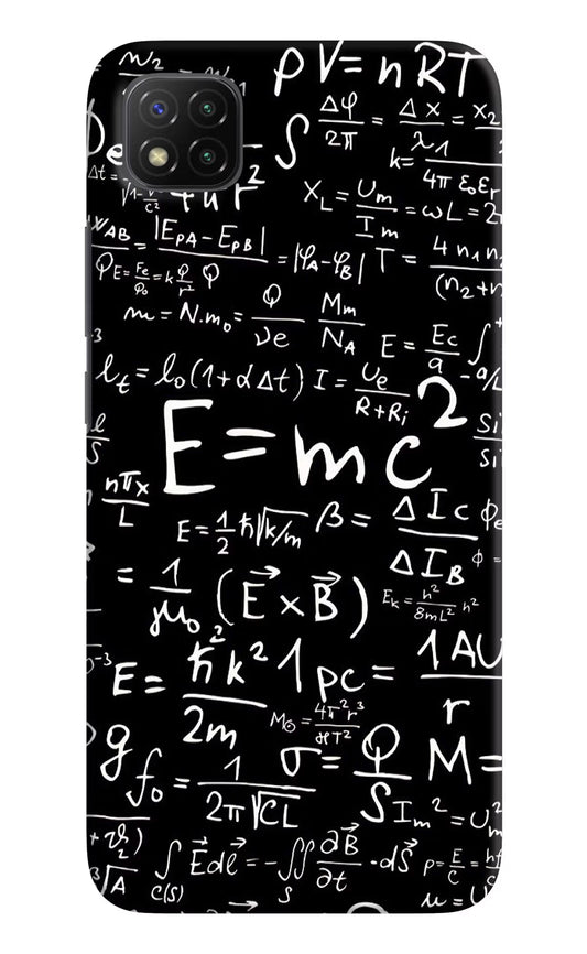Physics Formula Poco C3 Hard Case Back Cover by Casekaro
