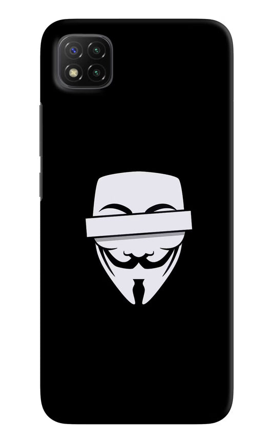 Anonymous Face Poco C3 Hard Case Back Cover by Casekaro