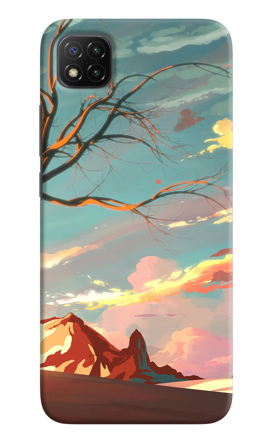 Scenery Poco C3 Back Cover, Hard case