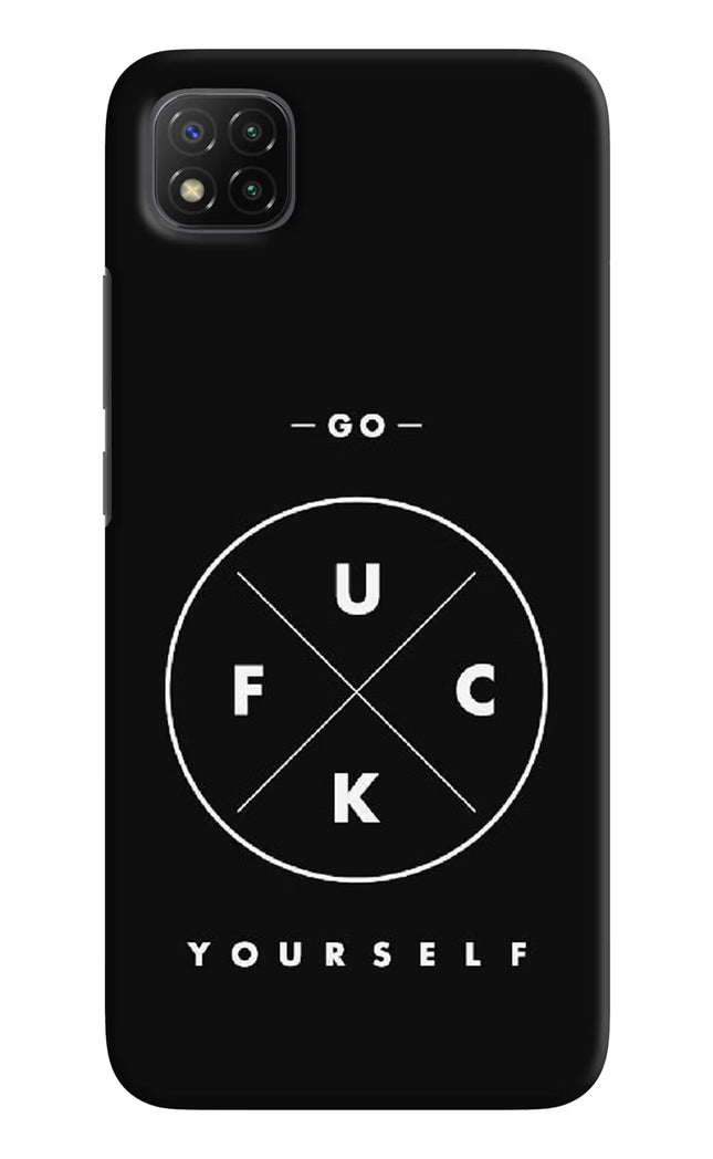 Go Fuck Yourself Poco C3 Hard Case Back Cover by Casekaro