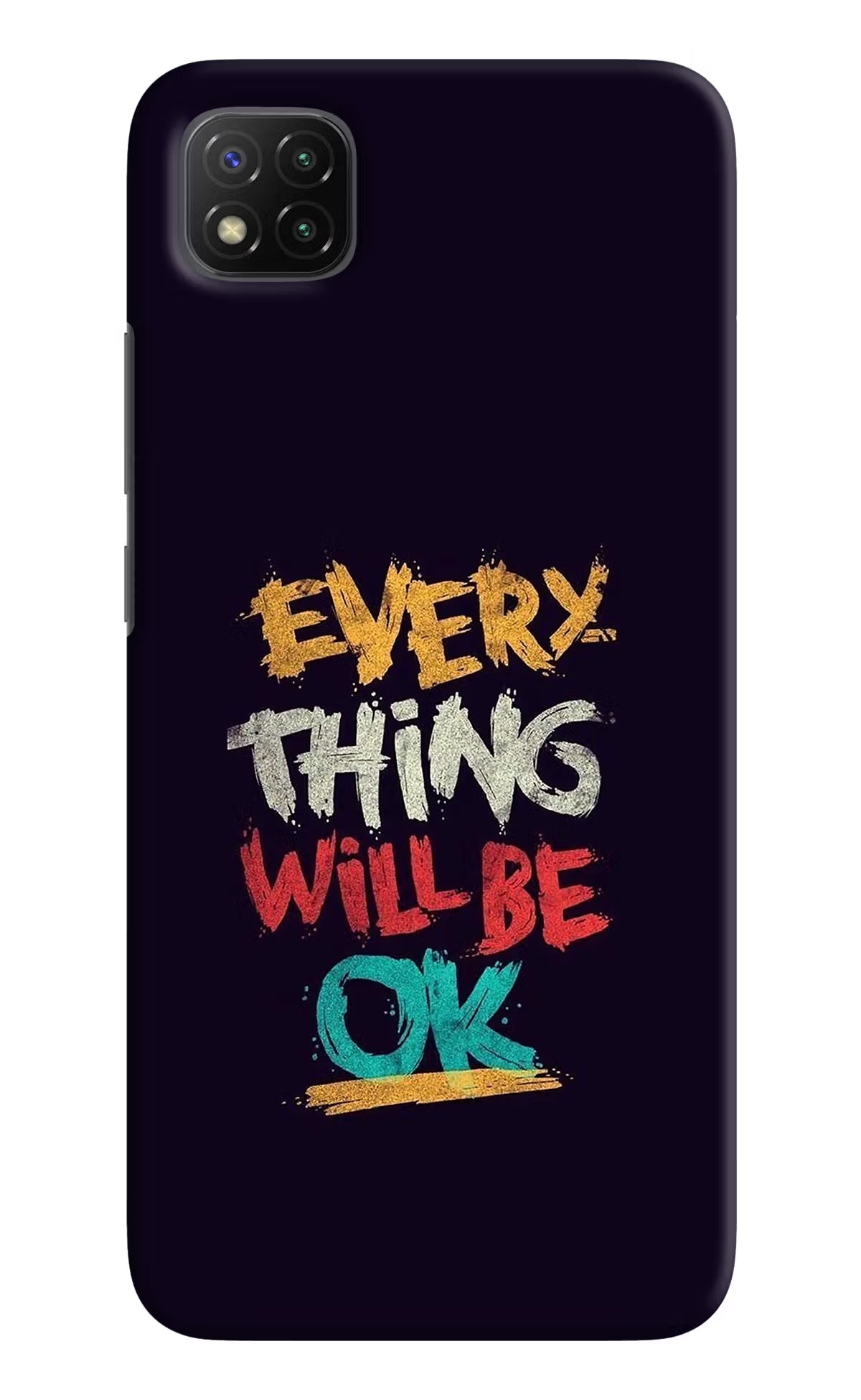 Everything Will Be Ok Poco C3 Hard Case Back Cover by Casekaro