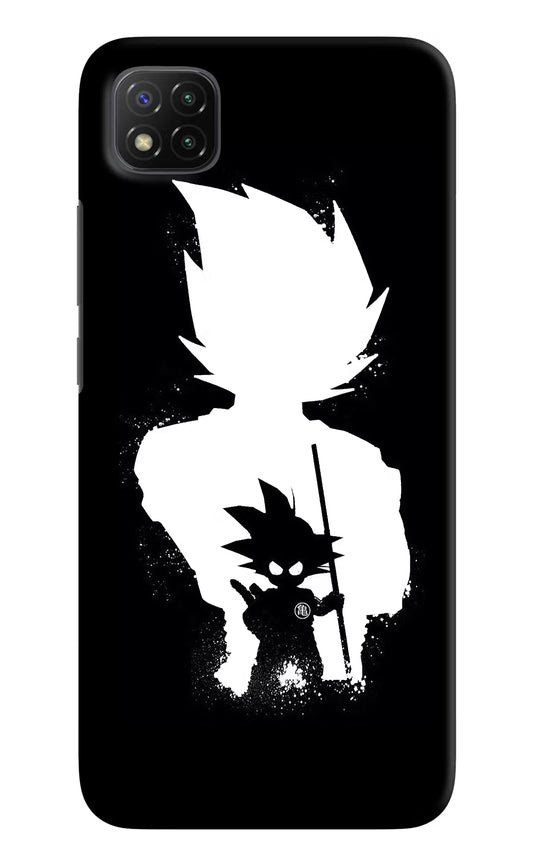 Goku Shadow Poco C3 Hard Case Back Cover by Casekaro