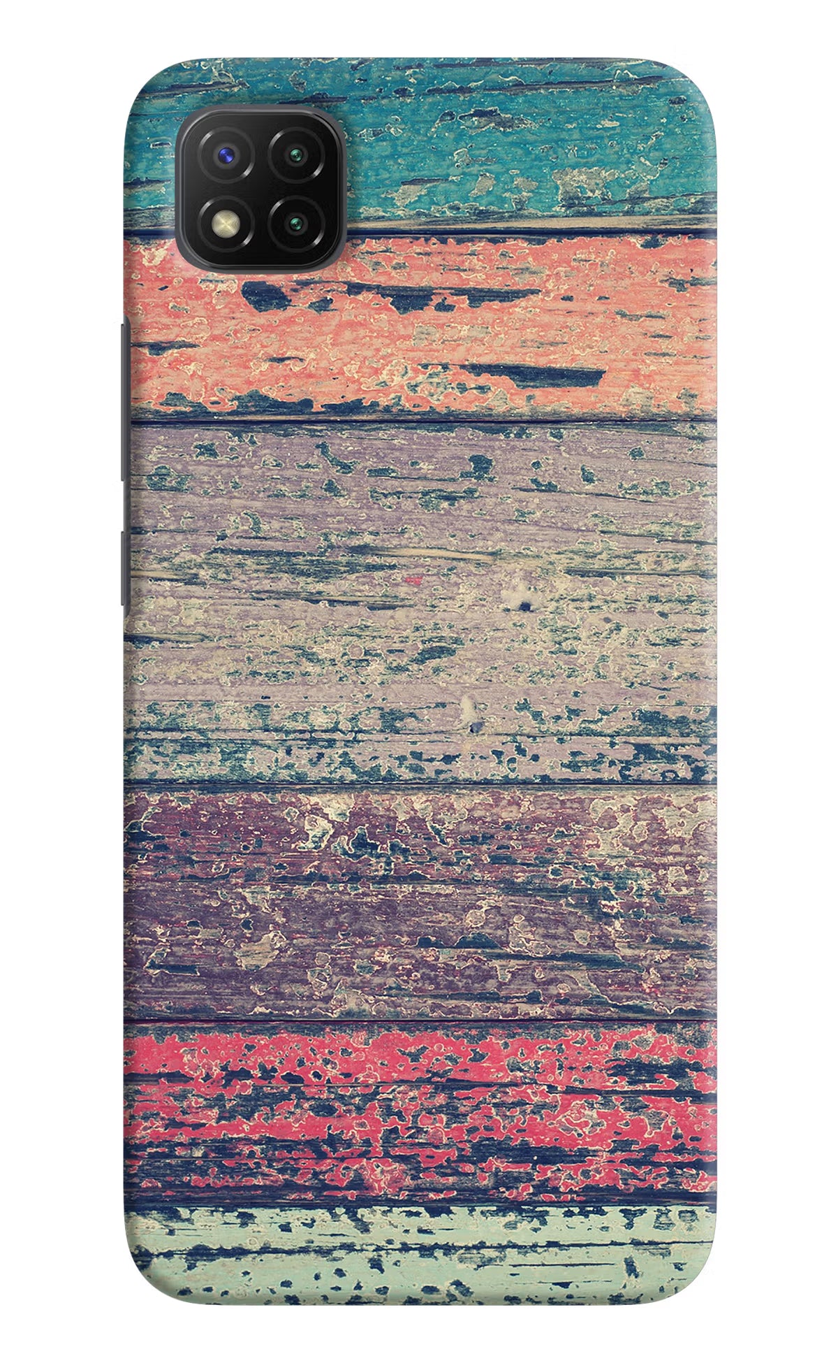 Colourful Wall Poco C3 Hard Case Back Cover by Casekaro