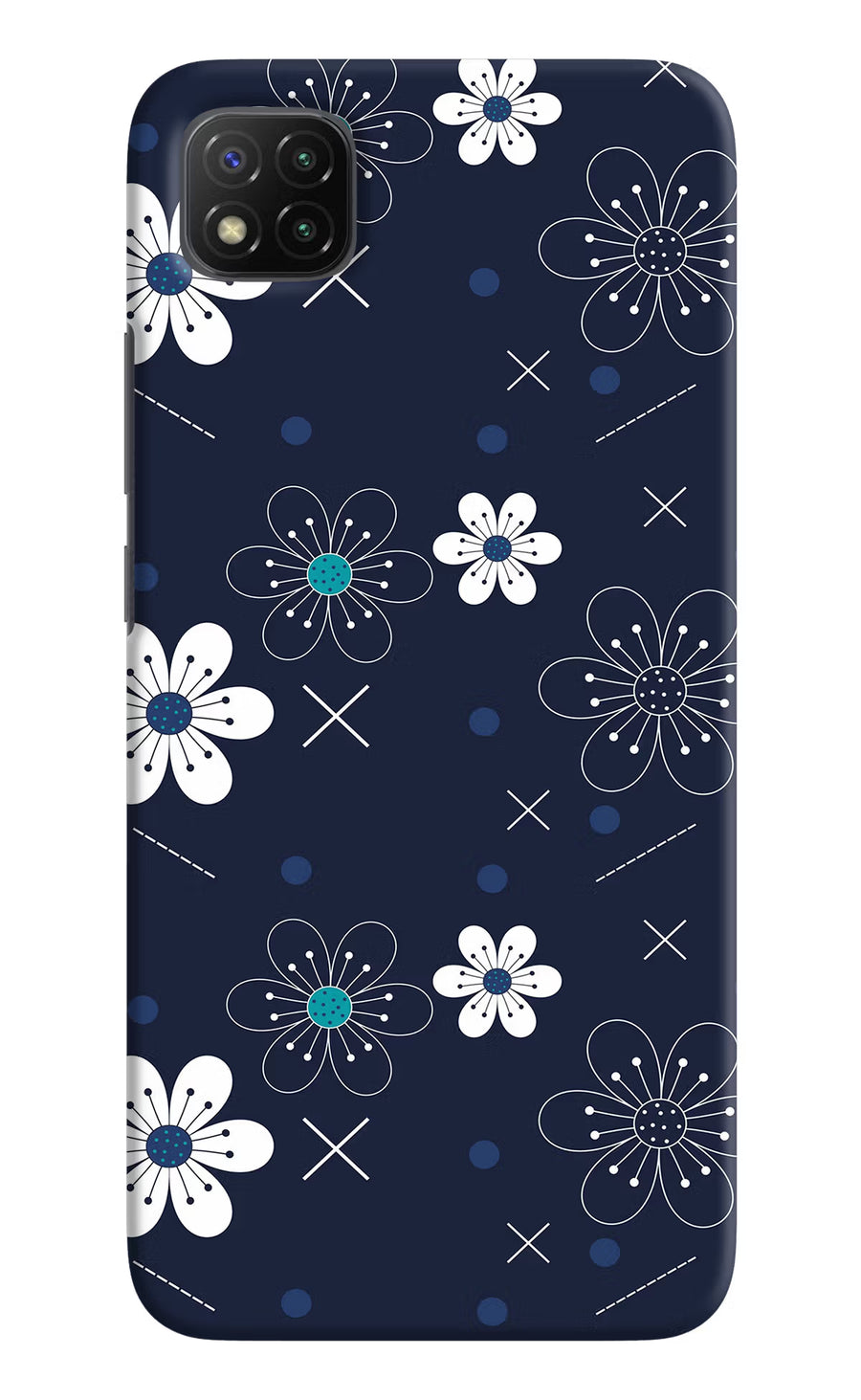 Flowers Poco C3 Back Cover, Hard case
