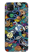 Space Abstract Poco C3 Hard Case Back Cover by Casekaro