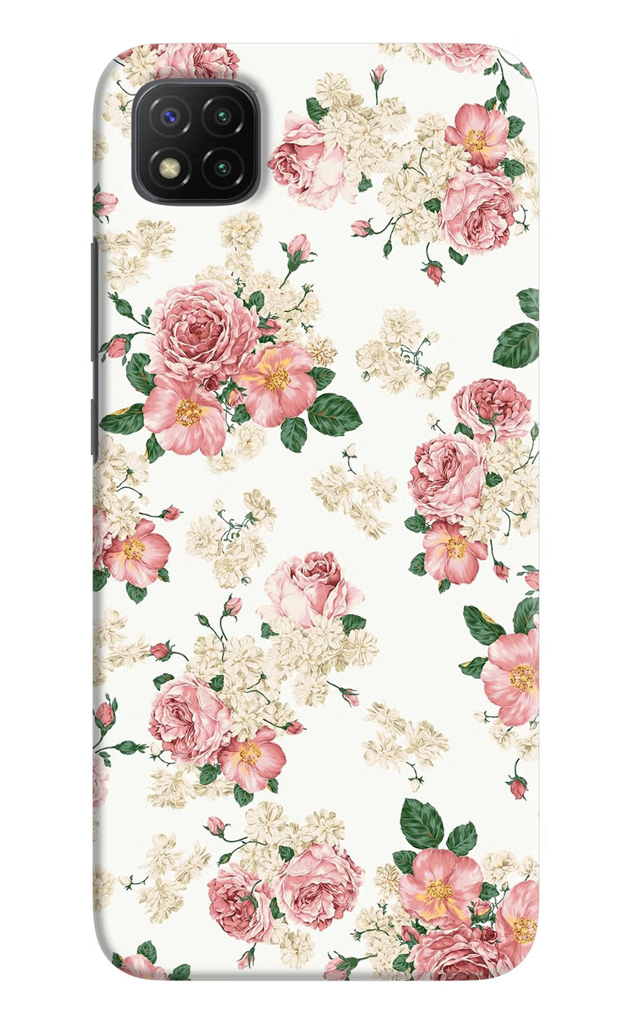 Flowers Poco C3 Back Cover, Hard case