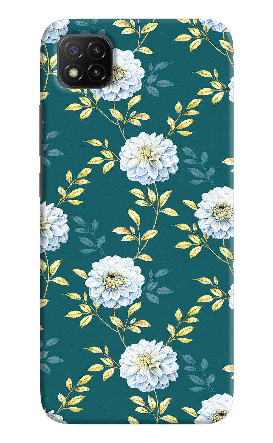 Flowers Poco C3 Back Cover, Hard case