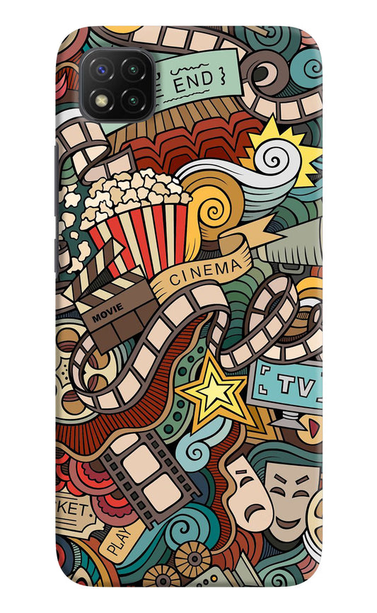Cinema Abstract Poco C3 Hard Case Back Cover by Casekaro