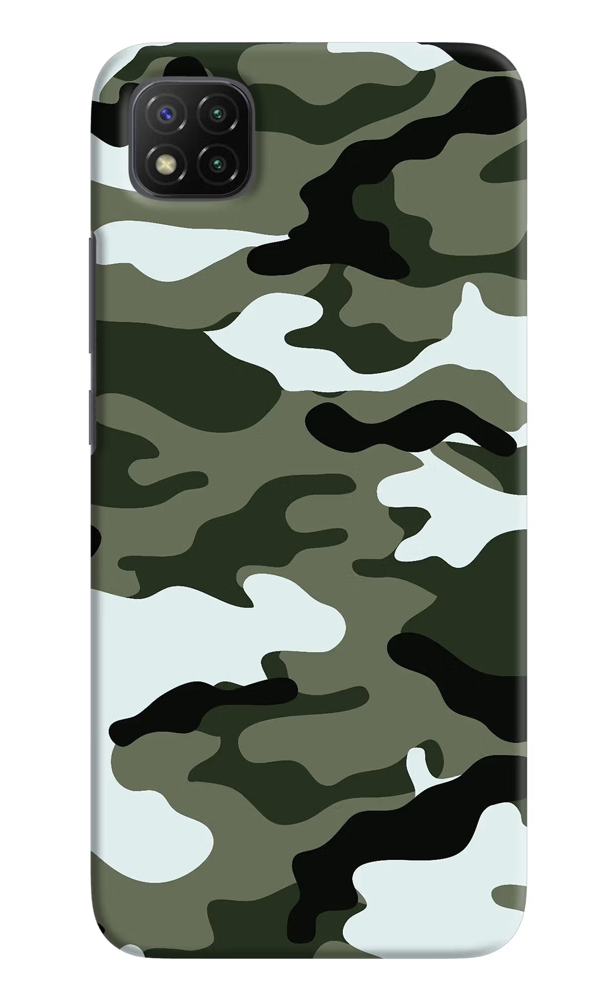 Camouflage Poco C3 Hard Case Back Cover by Casekaro