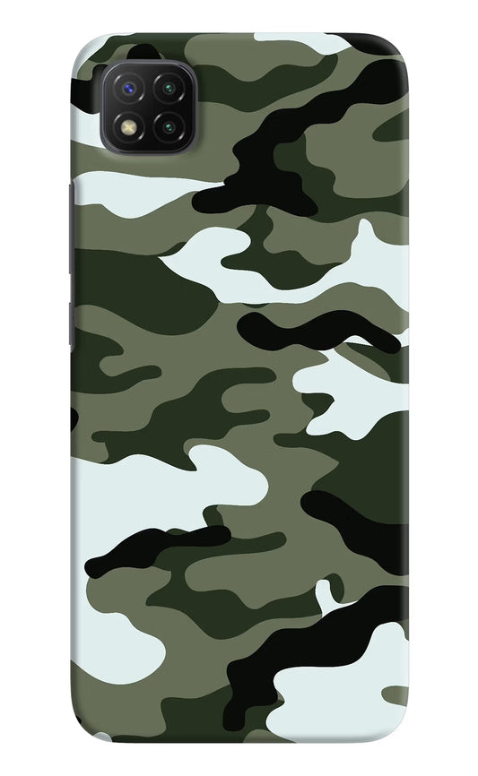 Camouflage Poco C3 Hard Case Back Cover by Casekaro