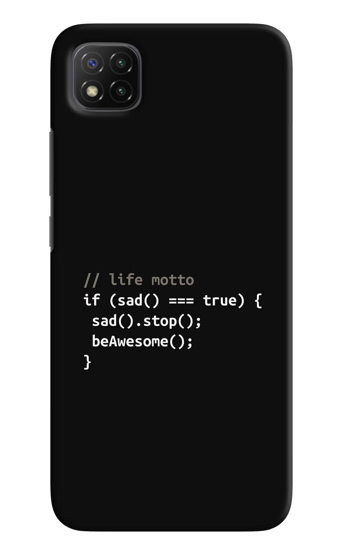 Life Motto Code Poco C3 Hard Case Back Cover by Casekaro