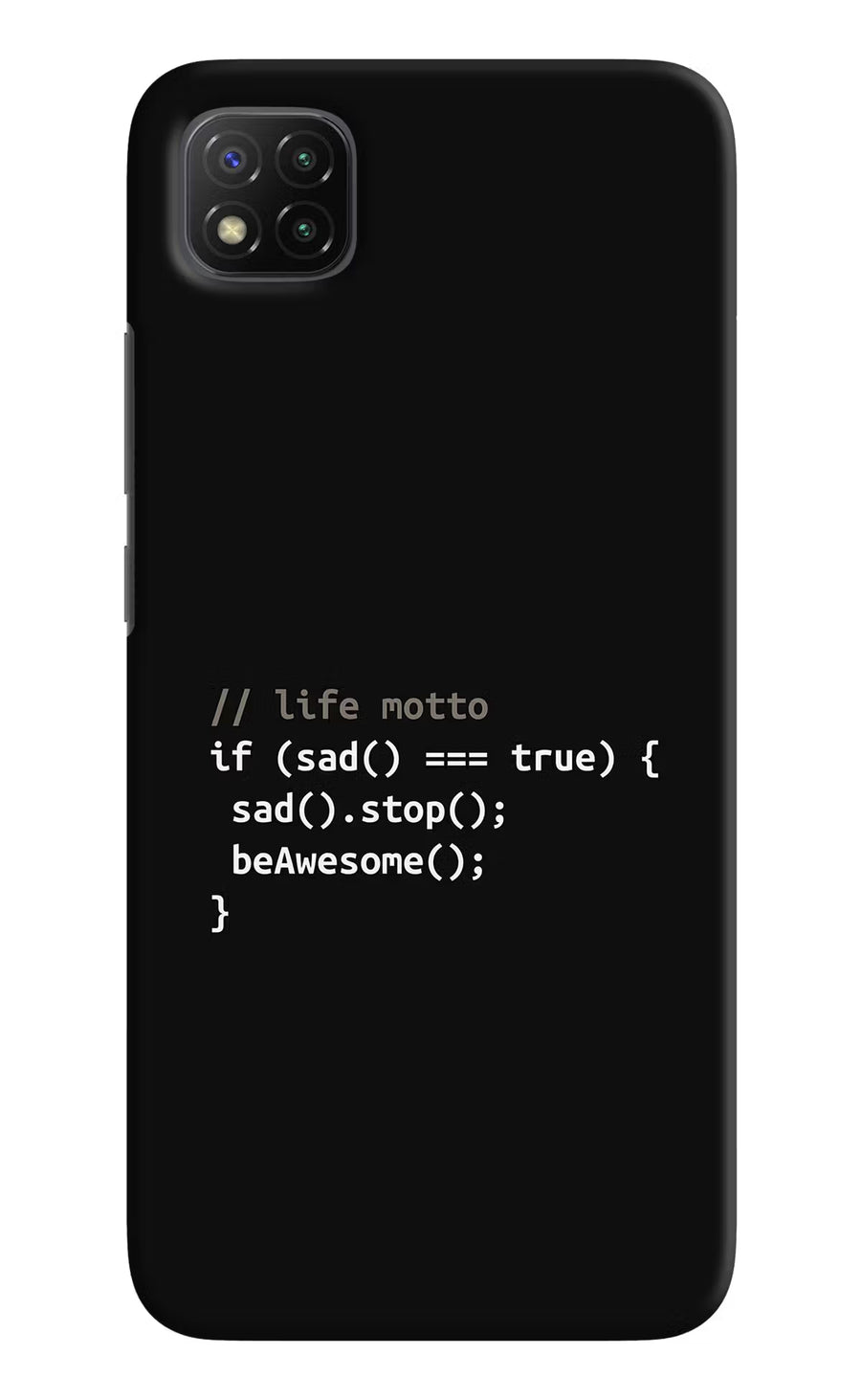 Life Motto Code Poco C3 Back Cover, Hard case