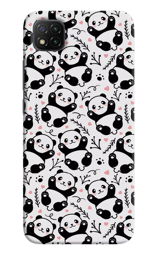 Cute Panda Poco C3 Hard Case Back Cover by Casekaro