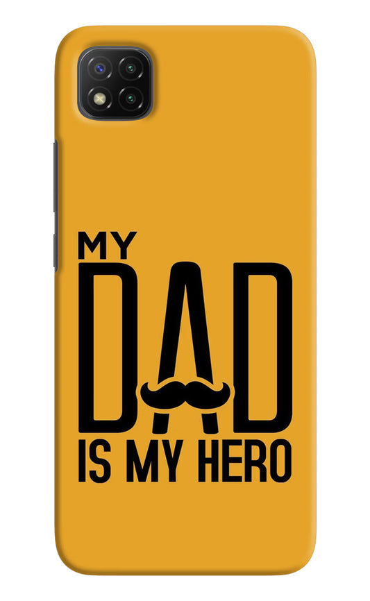 My Dad Is My Hero Poco C3 Hard Case Back Cover by Casekaro