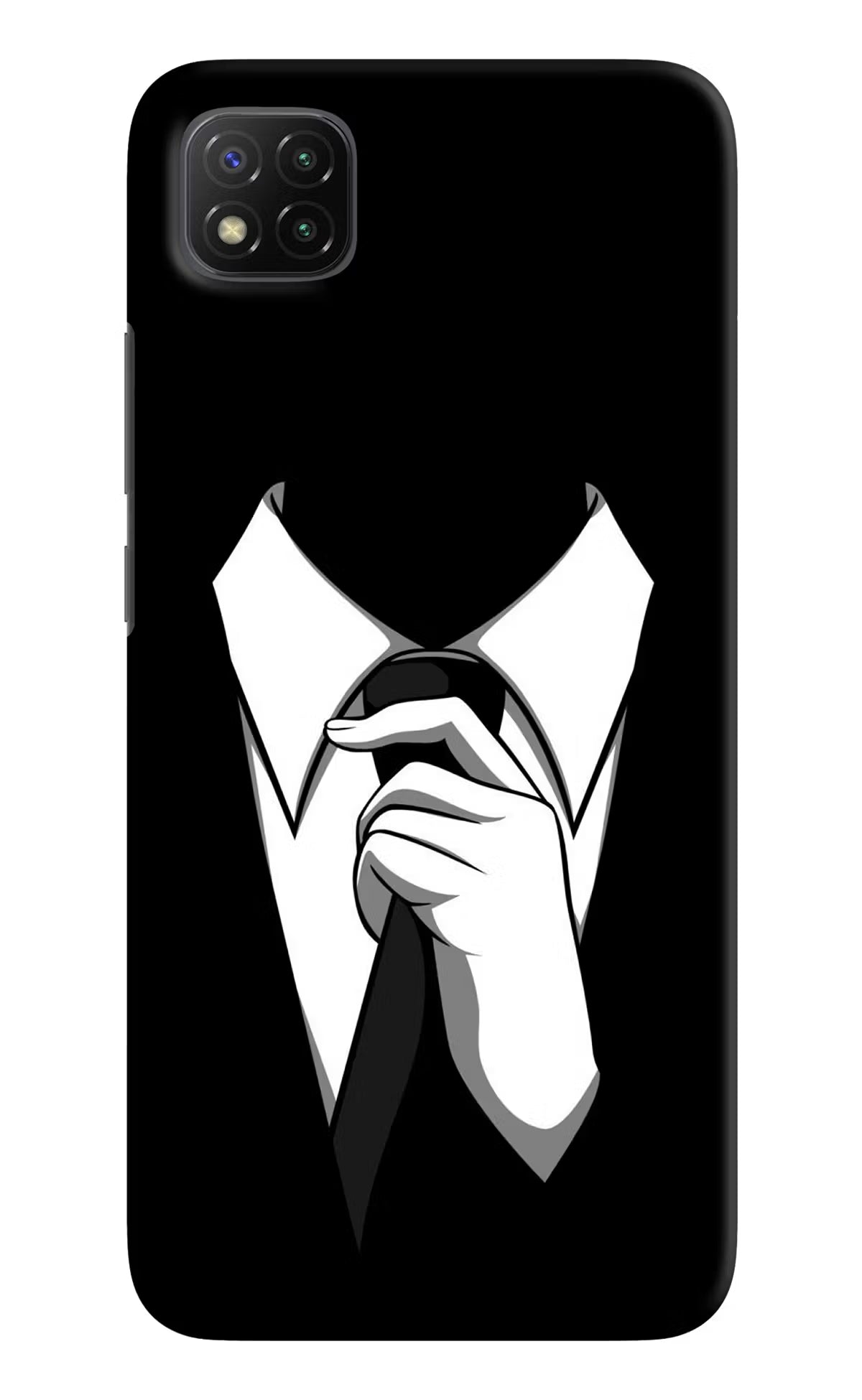 Black Tie Poco C3 Hard Case Back Cover by Casekaro