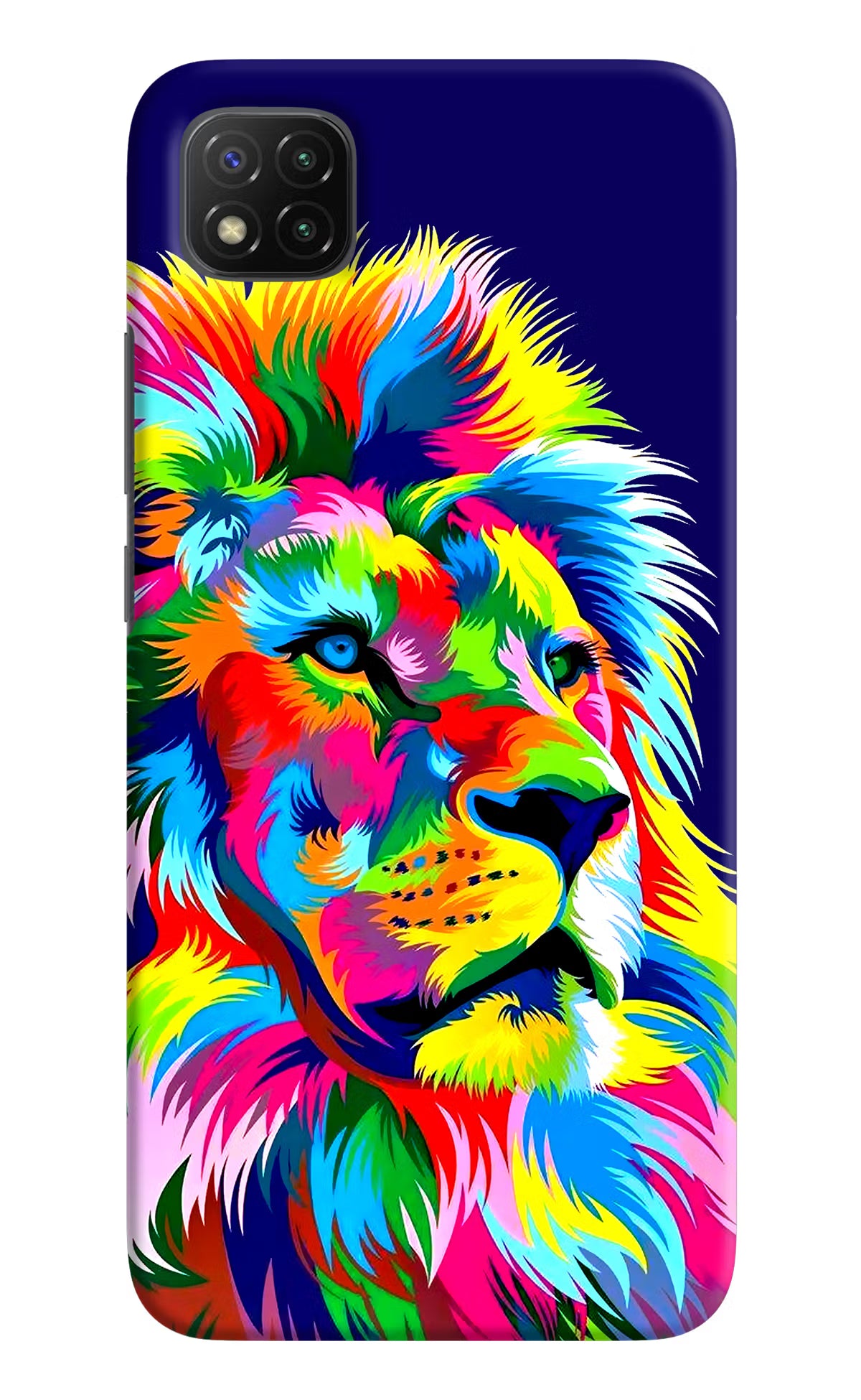 Vector Art Lion Poco C3 Hard Case Back Cover by Casekaro