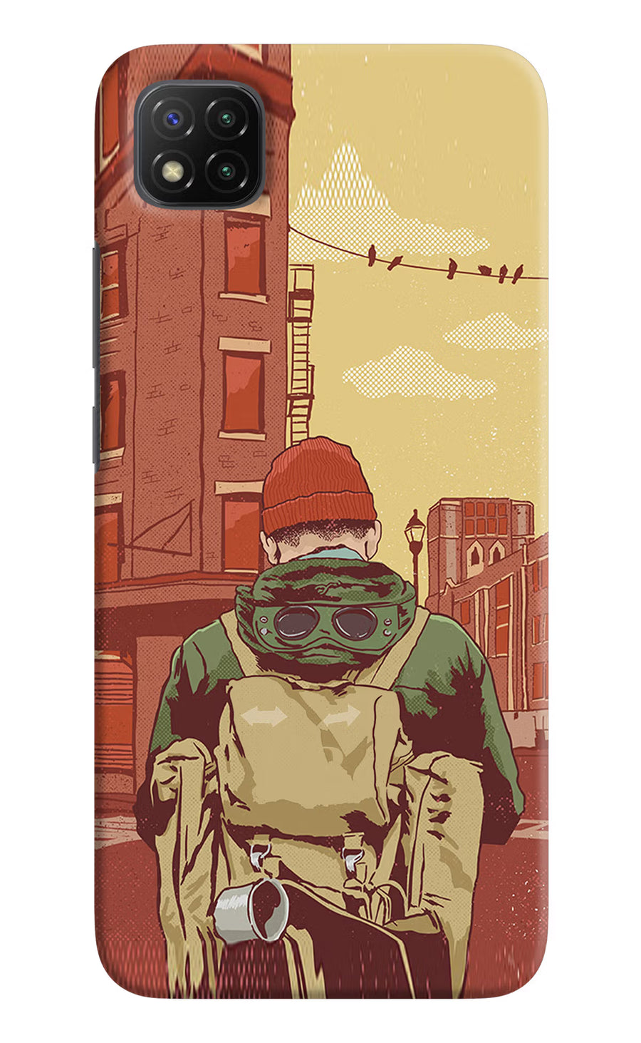 Adventurous Poco C3 Back Cover, Hard case