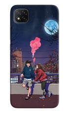 Chilling Couple Poco C3 Hard Case Back Cover by Casekaro